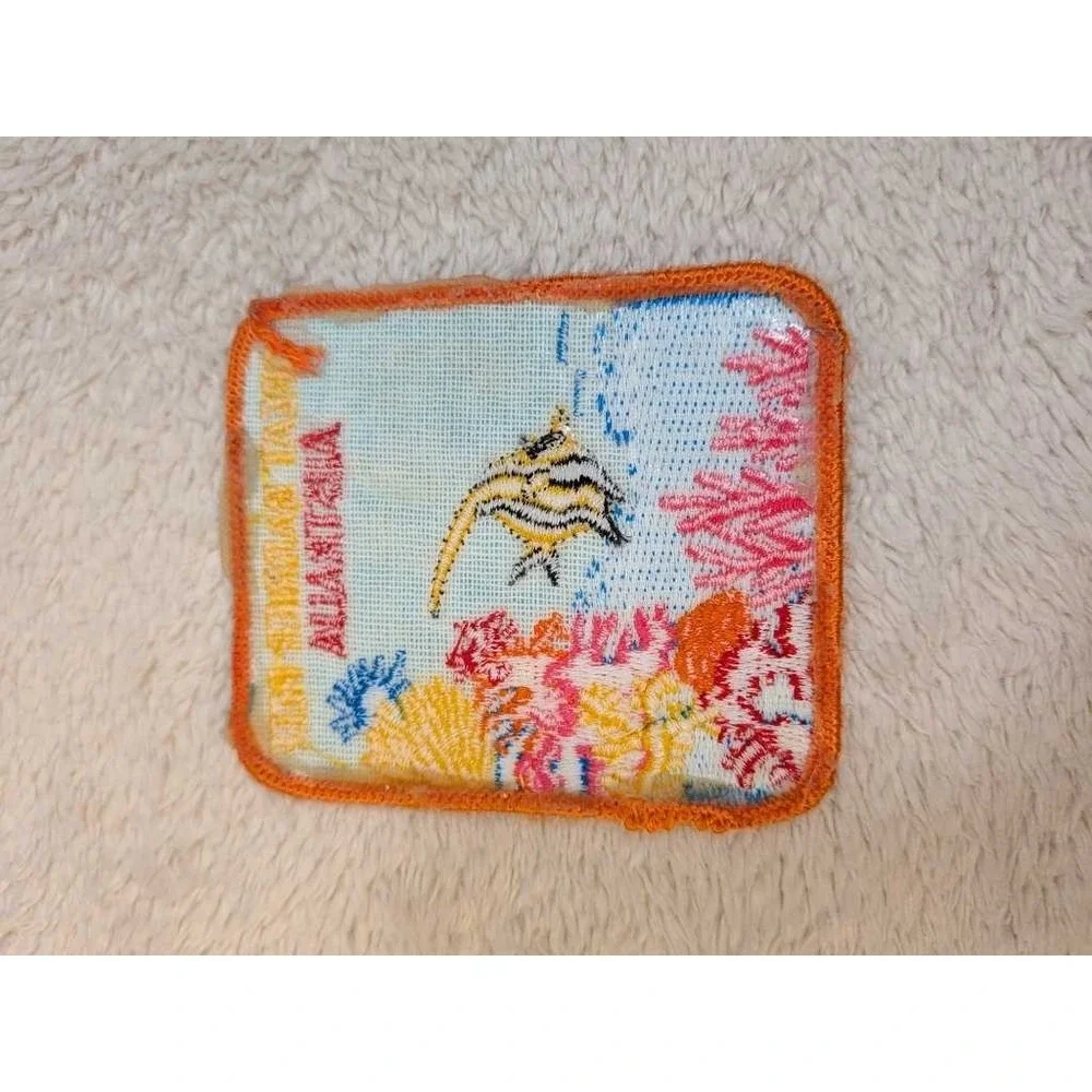 Great Barrier Reef Australia Embroidered Patch Souvenir Fish Coral Travel